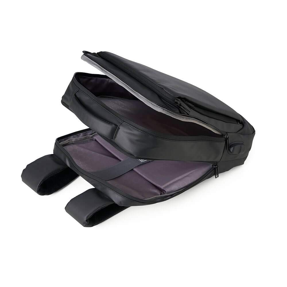 MOCHILA COURO SINTÉTICO USB 17 LITROS SPX-01901-PRE NA COR PRETO - Imagem 7