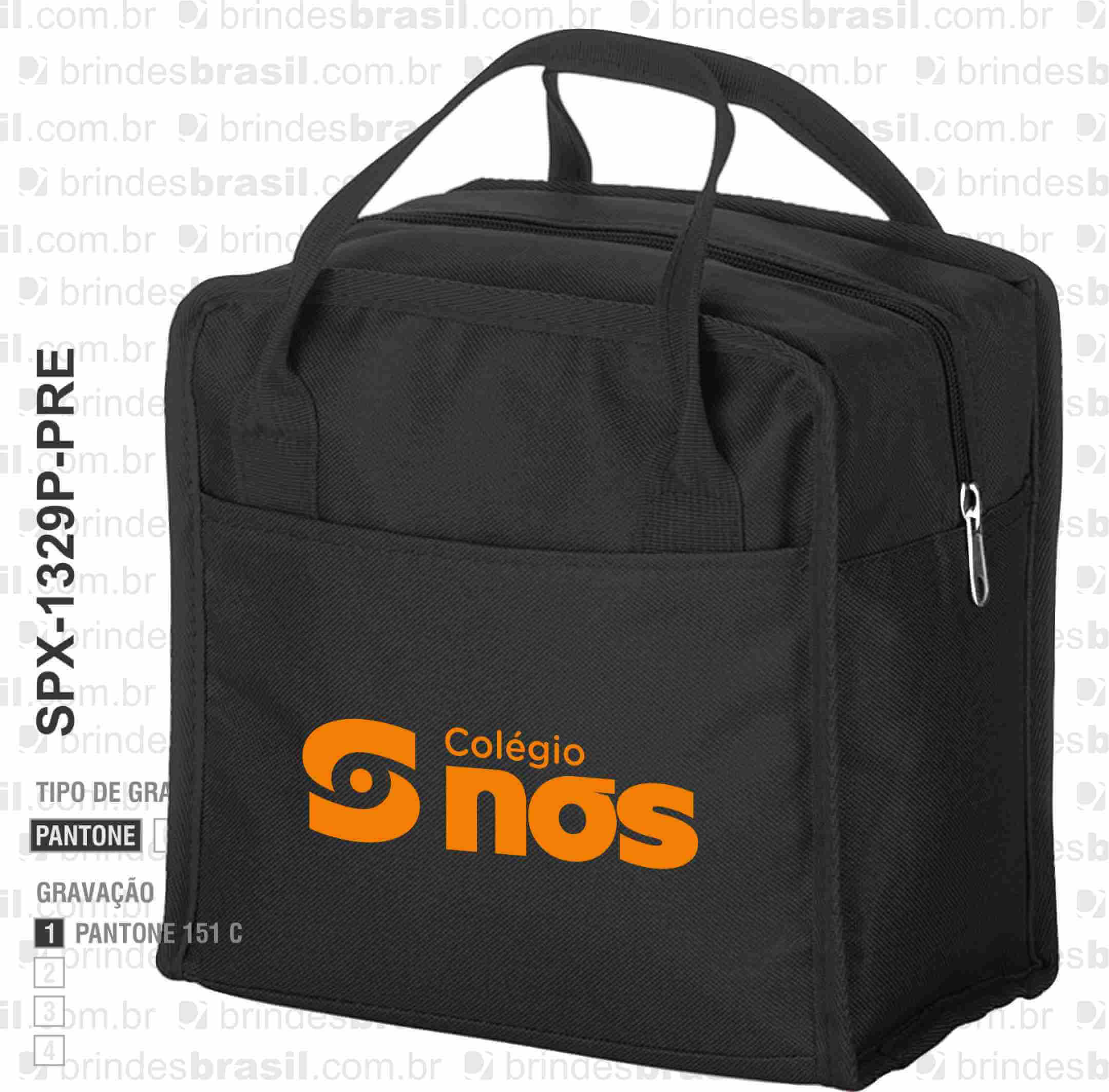 BOLSA TÉRMICA 7L SPX-1329P-PRE NA COR PRETO - Imagem 2