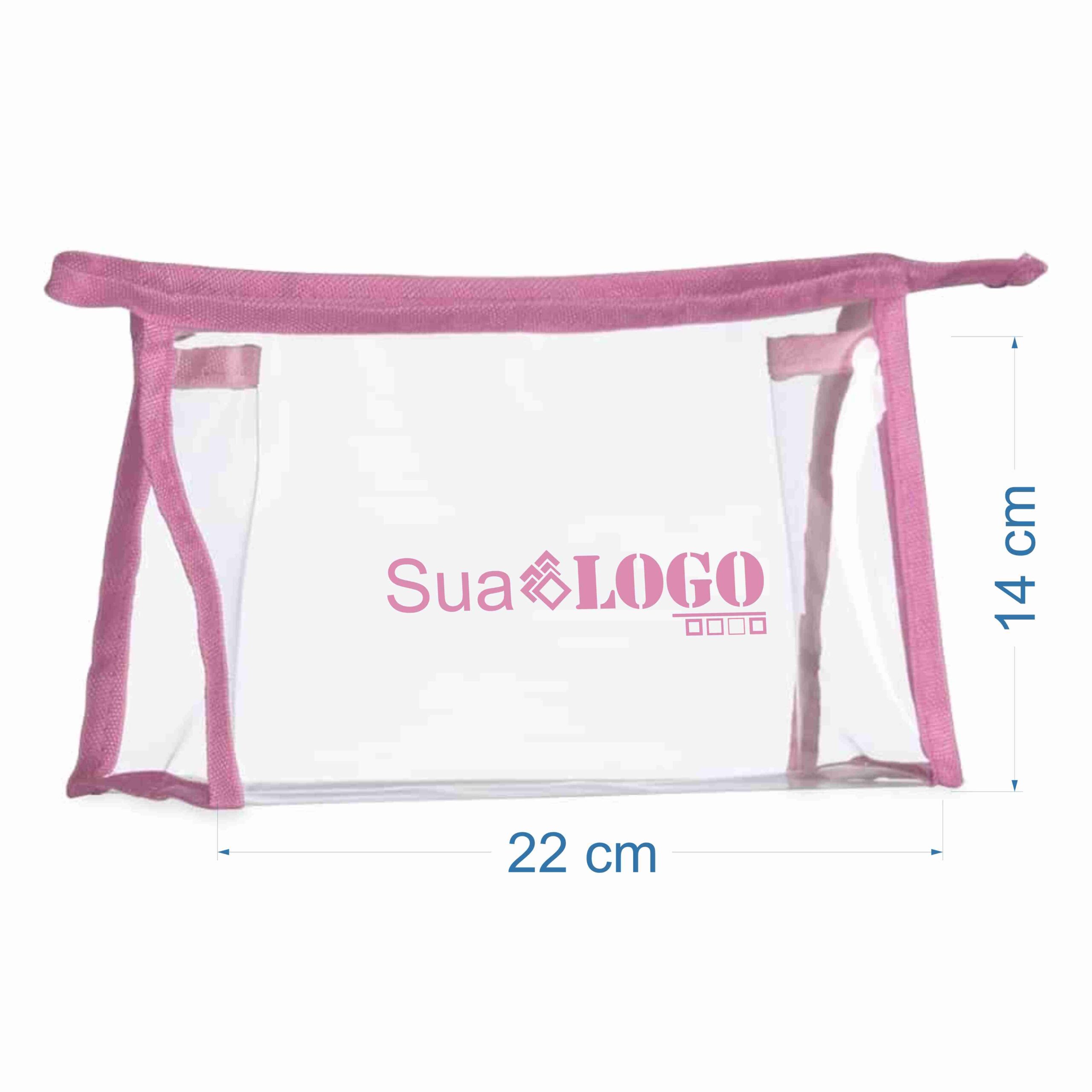 NECESSAIRE PLÁSTICA SPX-02092-RSC/TRA NA COR ROSA - Imagem 2