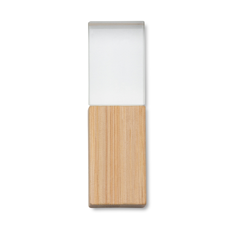 PEN DRIVE BAMBU CRISTAL 4GB SPX-064-4GB-MAD NA COR MADEIRA