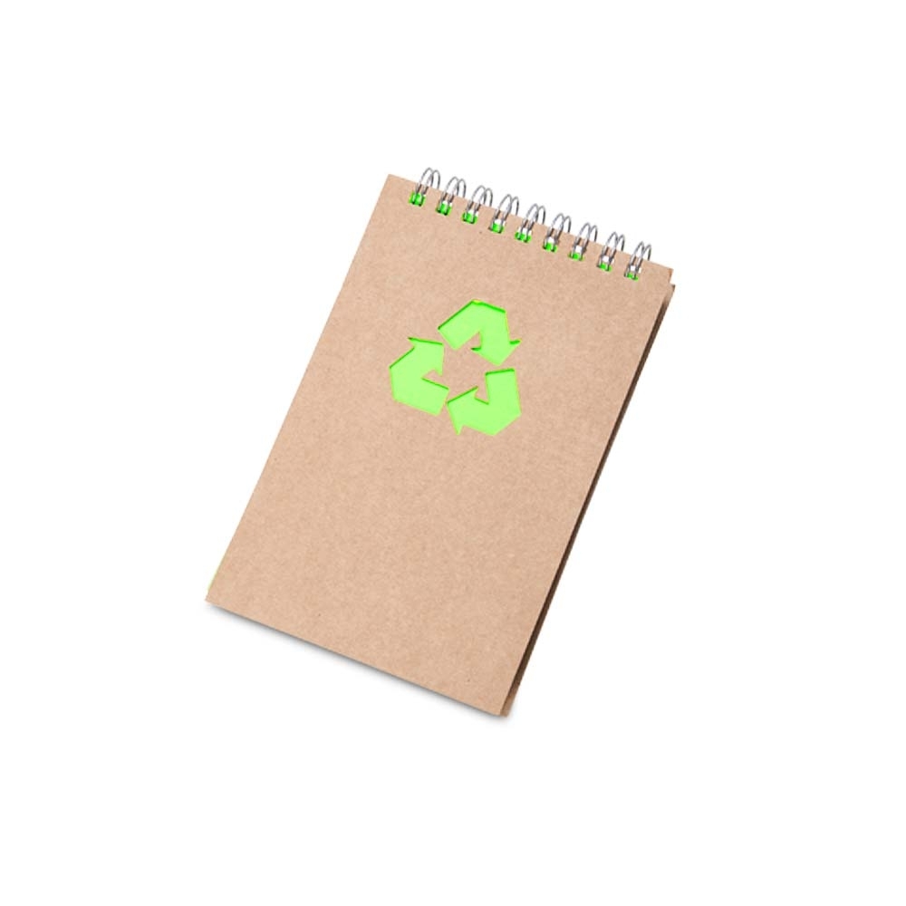 BLOCO DE ANOTAÇÕES ECOLÓGICO SPX-14819-VDF NA COR VERDE