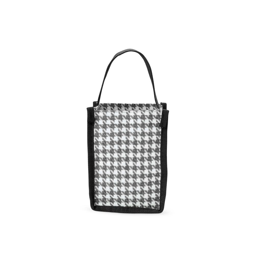 SACOLA COMPACTA DE POLIÉSTER SPX-P@08076-PRE NA COR PRETO