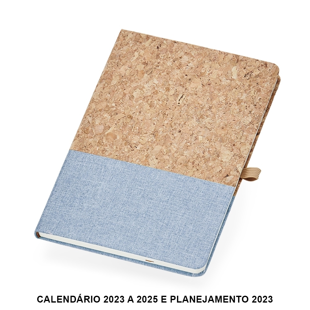 CADERNETA CORTIÇA SPX-P@18712-AZU NA COR AZUL