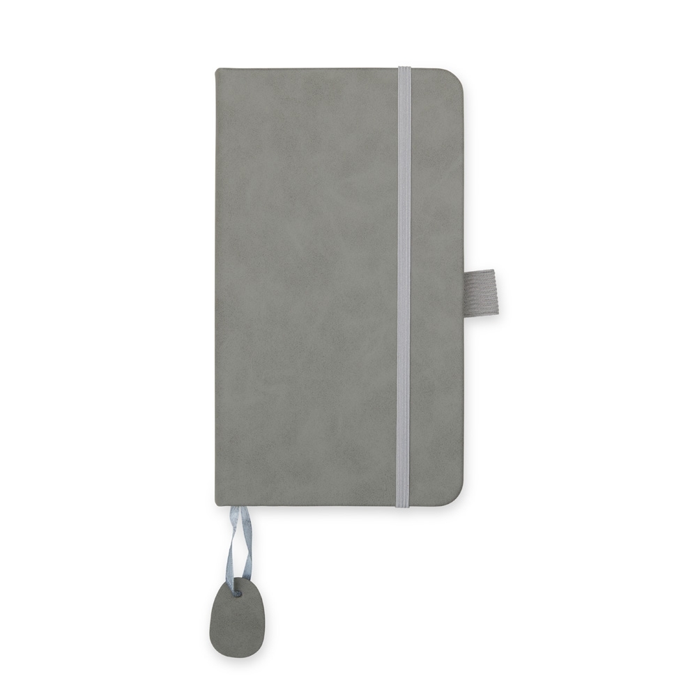 CADERNETA EMBORRACHADA SPX-08181-CIN NA COR CINZA