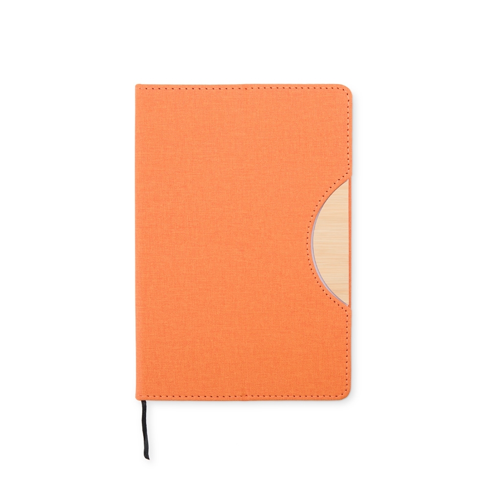 CADERNETA COM SUPORTE DE CELULAR SPX-06101-LAR NA COR LARANJA