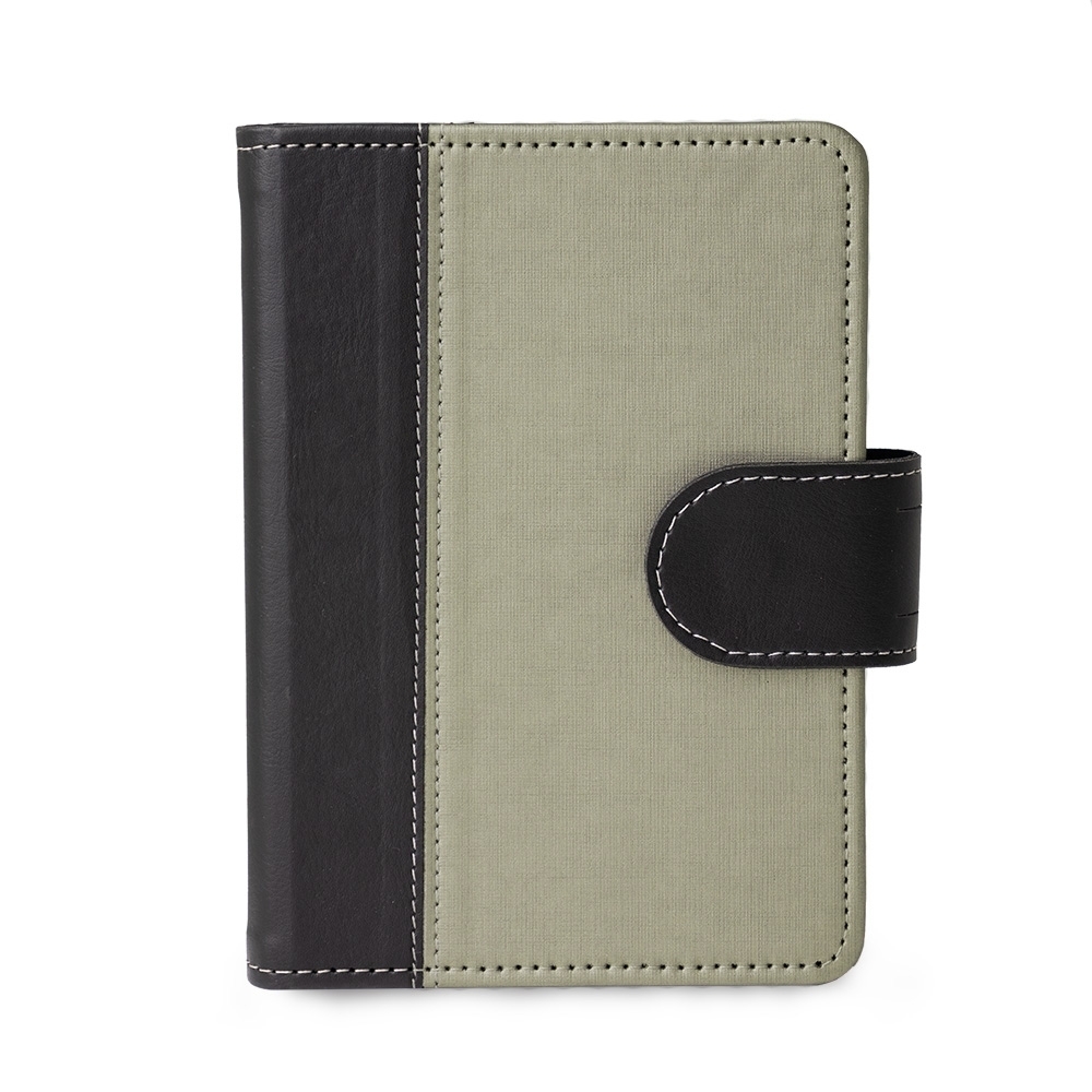 CADERNETA EM COURO SINTÉTICO SPX-15063-PRE/CZE NA COR PRETO