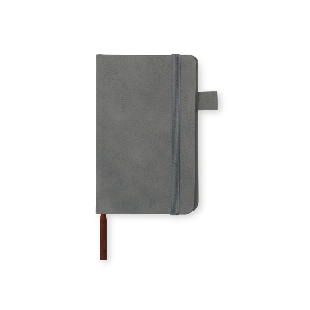 CADERNETA EM PU SPX-09000-CIN NA COR CINZA