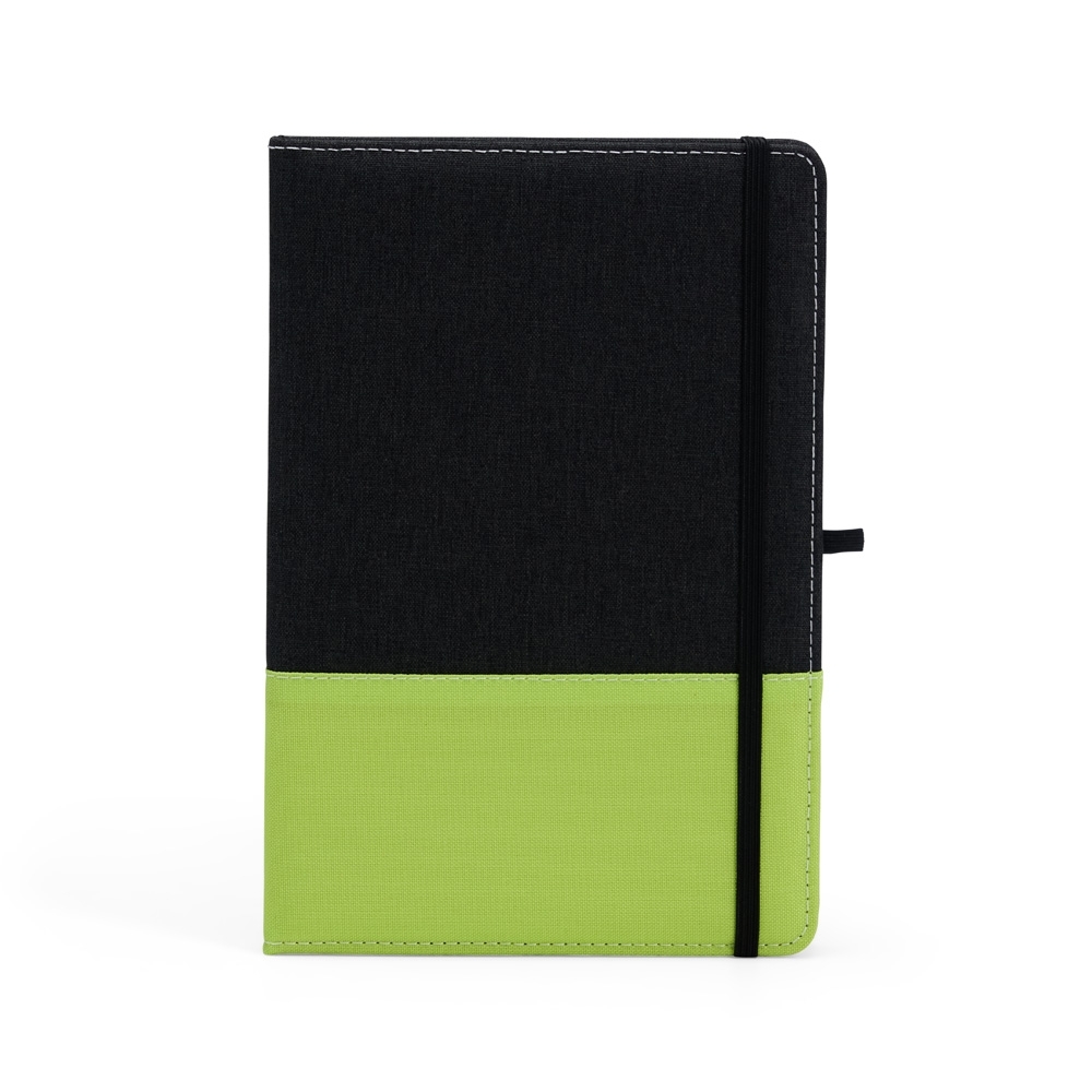CADERNO A5 POLIÉSTER SPX-06100-PRE/VD NA COR VERDE