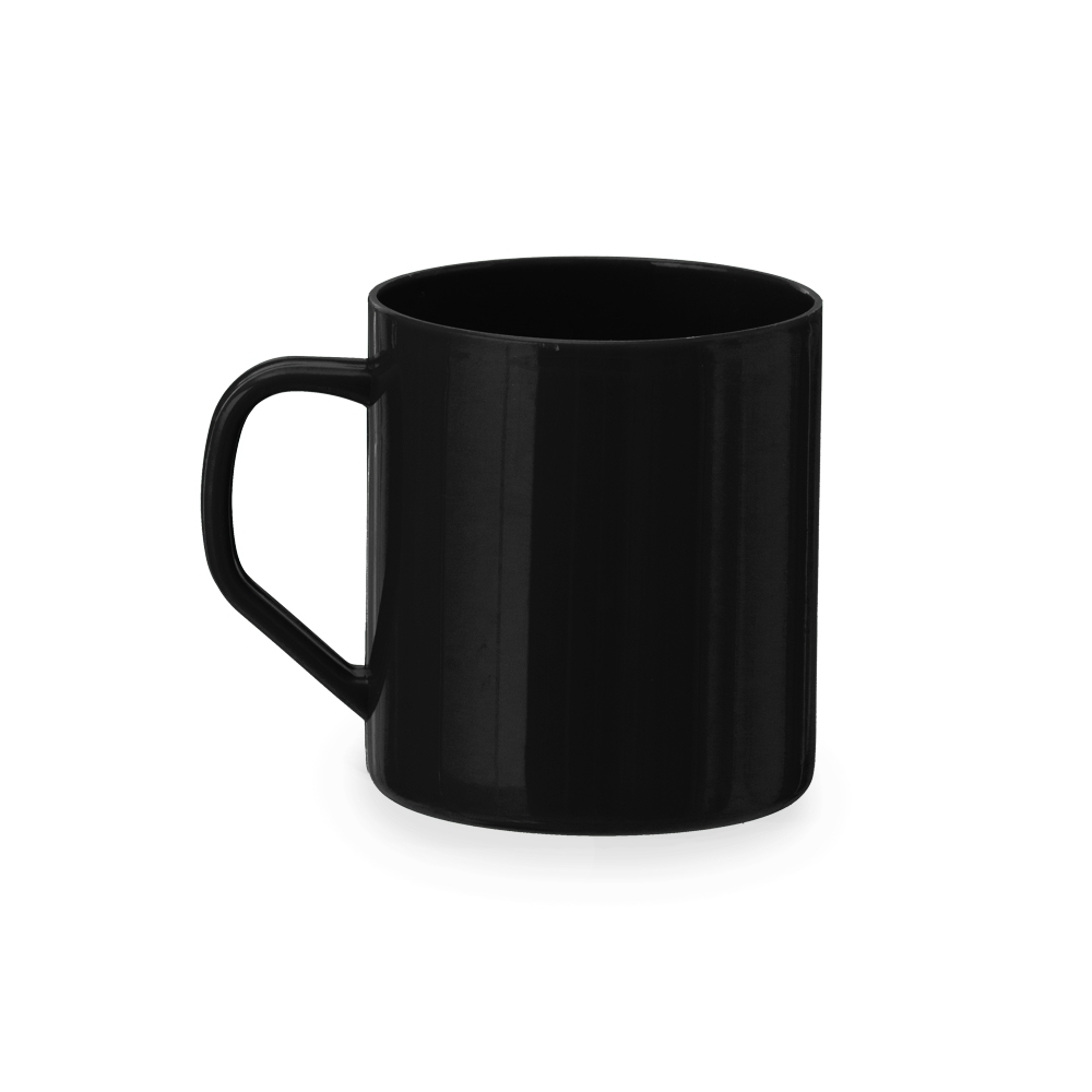 CANECA PLÁSTICA 400ML SPX-14877-PRE NA COR PRETO
