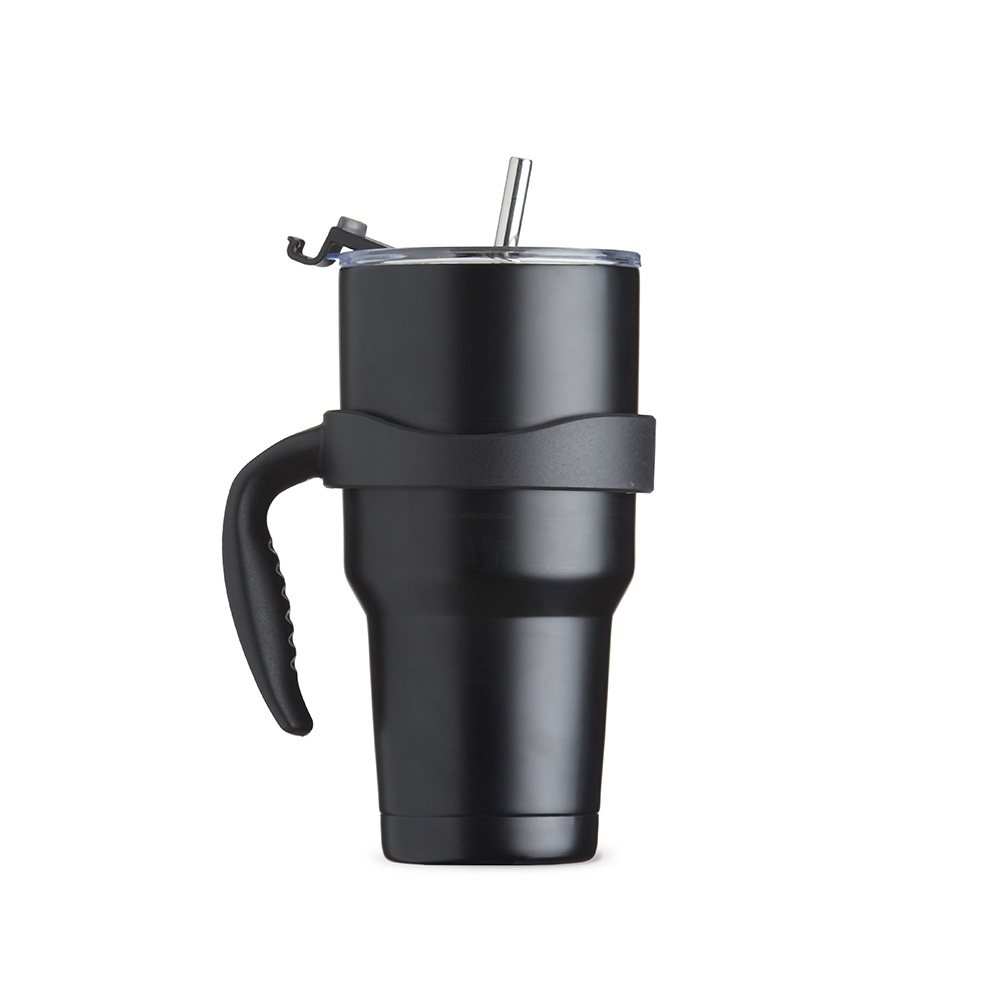CANECA TÉRMICA INOX 800ML SPX-09097-PRE NA COR PRETO