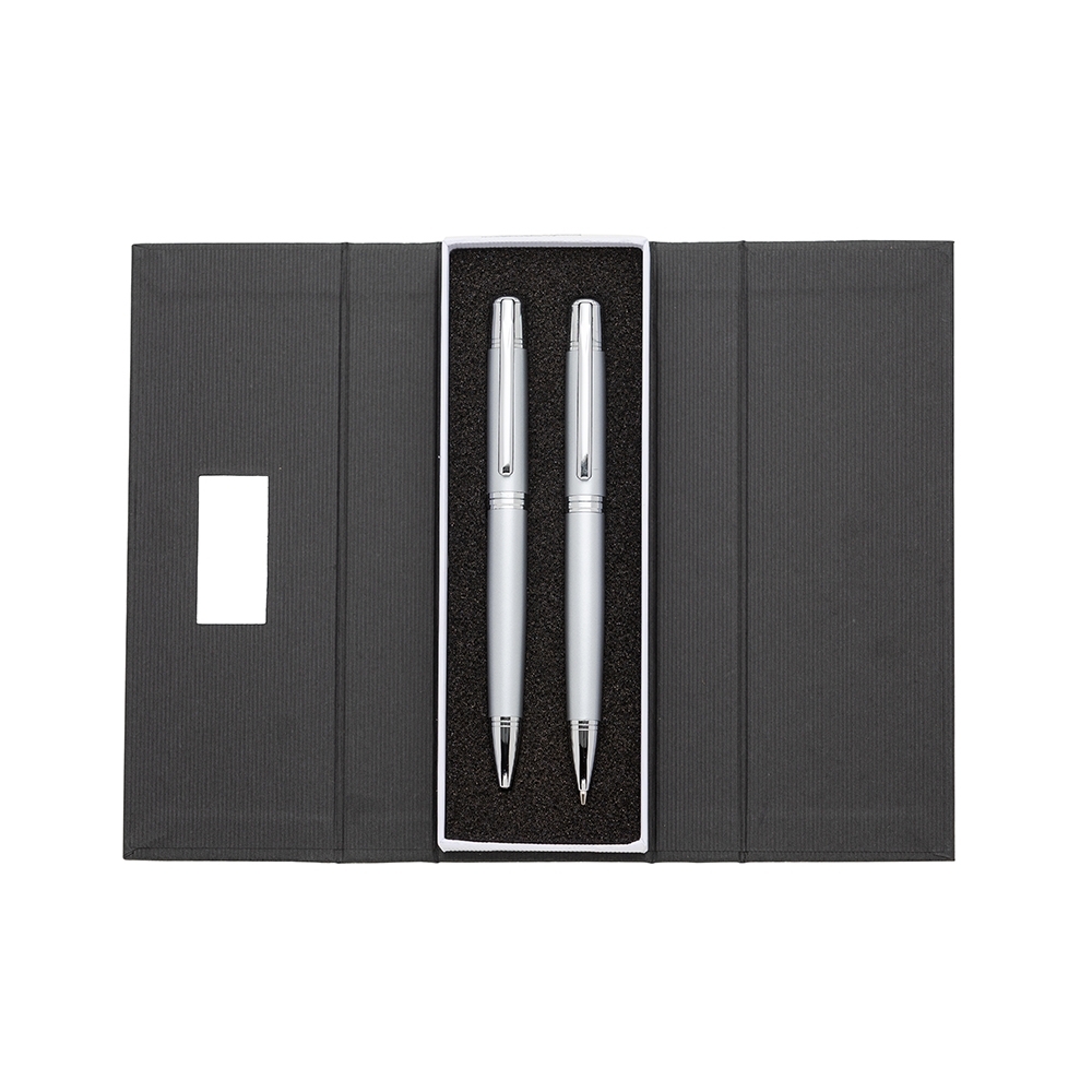 CONJUNTO CANETA E LAPISEIRA SPX-181PAR-CRO NA COR PRATA