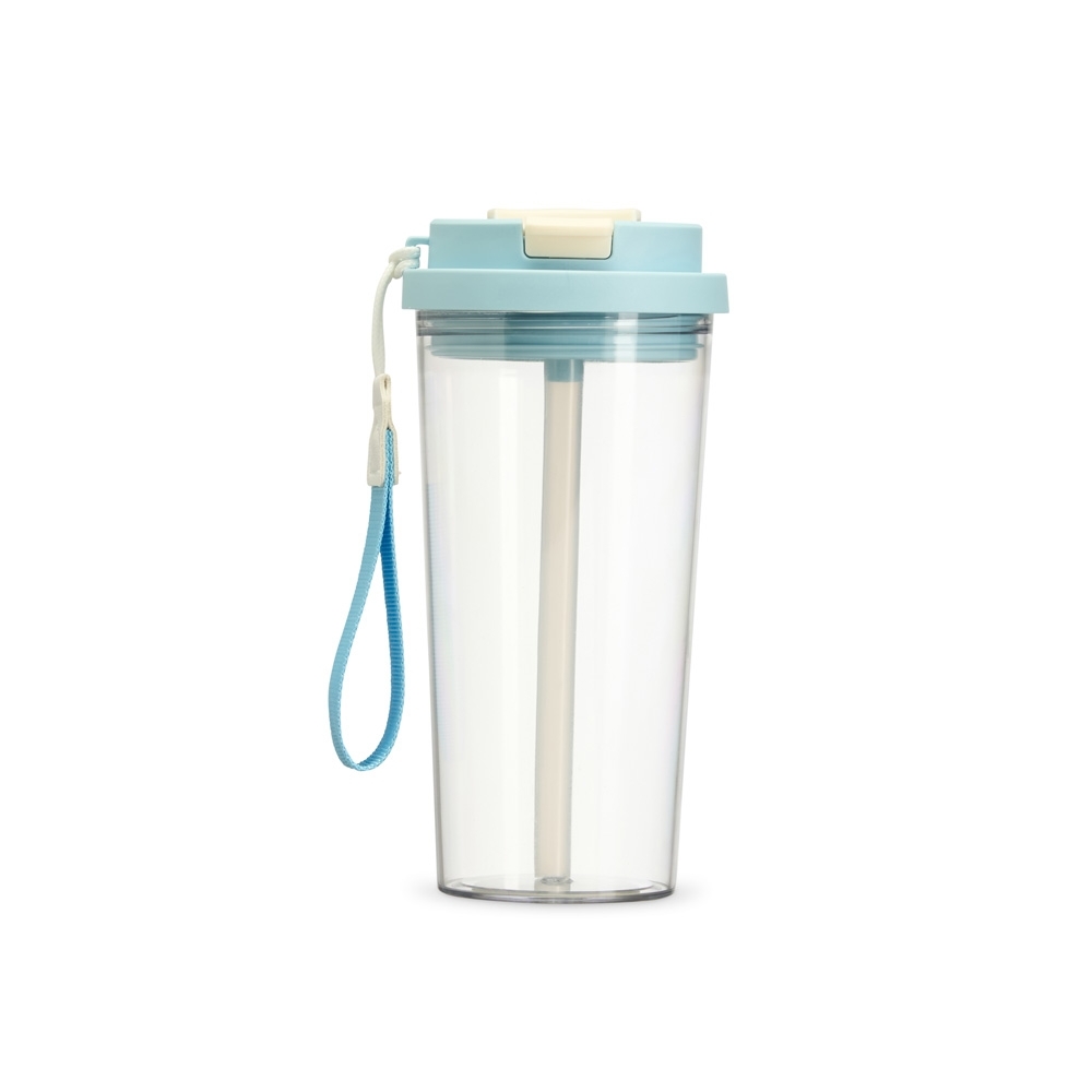COPO PLÁSTICO 600ML SPX-02417-AZC NA COR AZUL