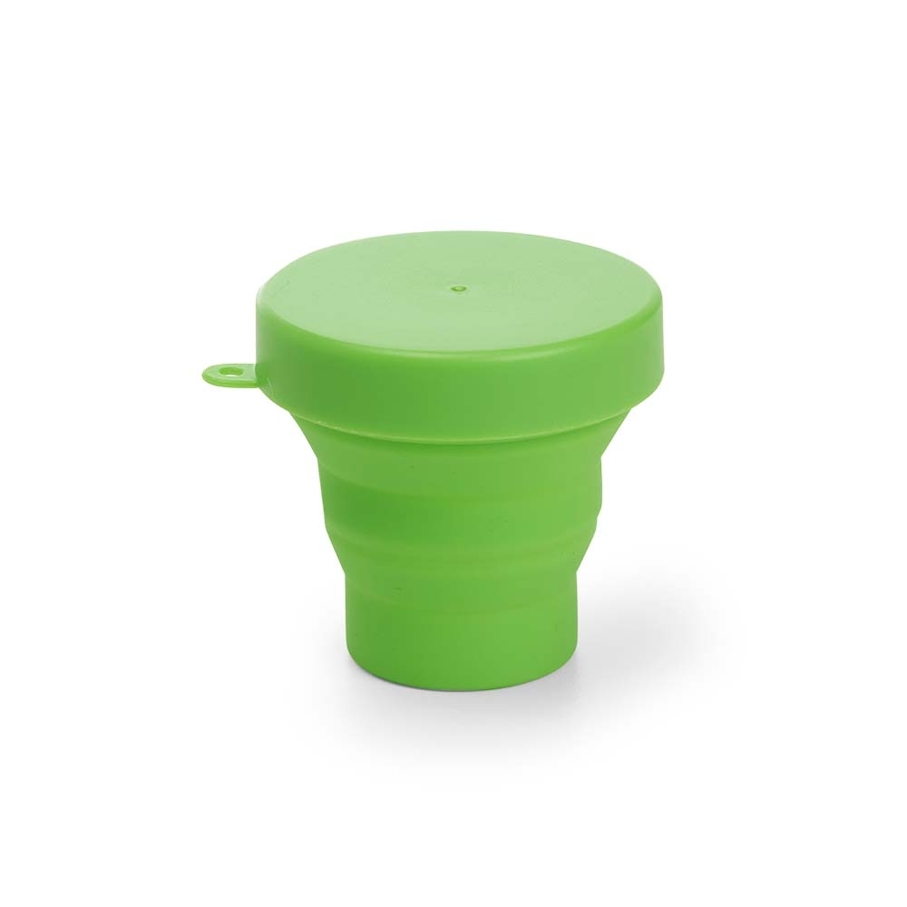 COPO RETRÁTIL DE SILICONE 150ML SPX-18636-VD NA COR VERDE
