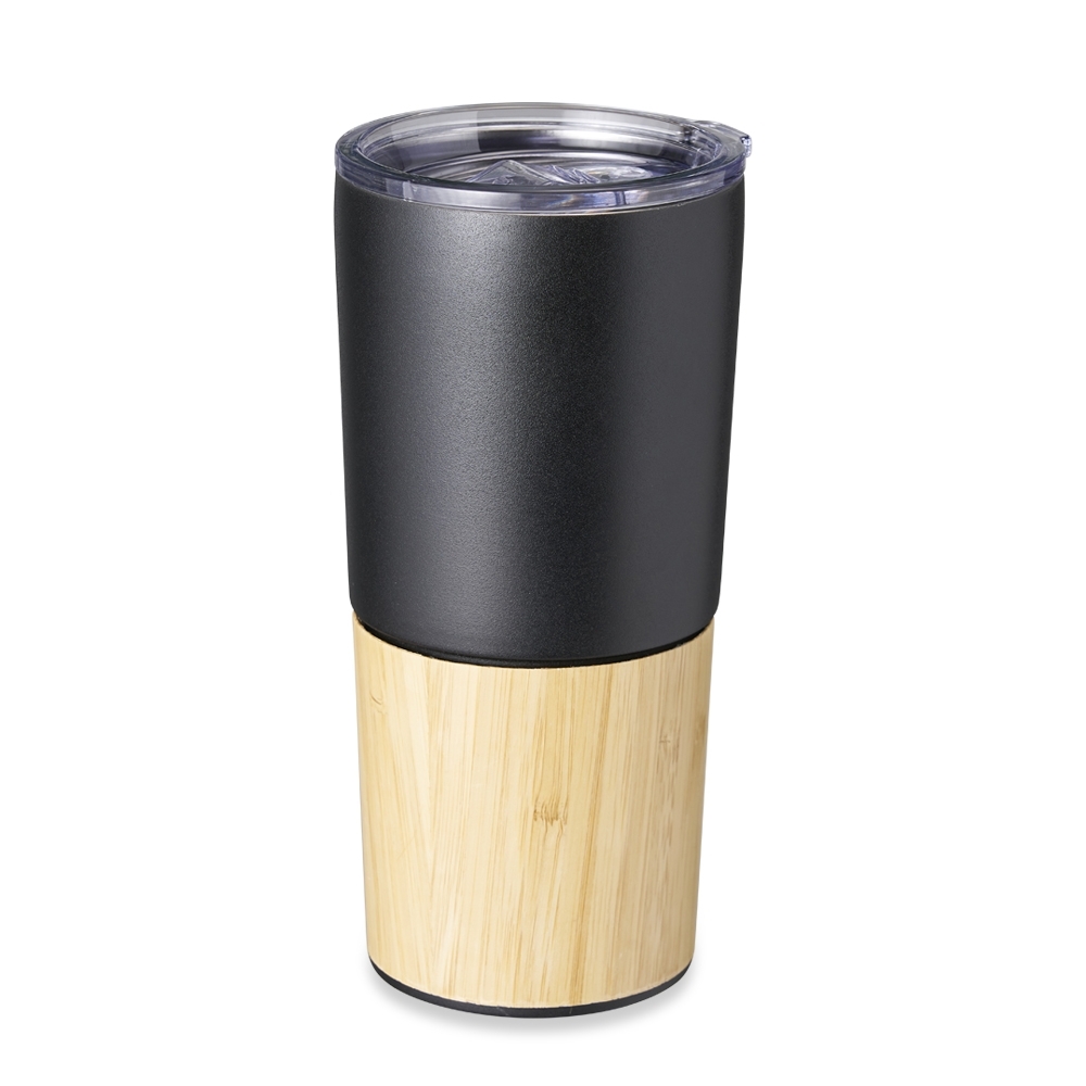 COPO TÉRMICO BAMBU 600ML SPX-04084-PRE NA COR PRETO