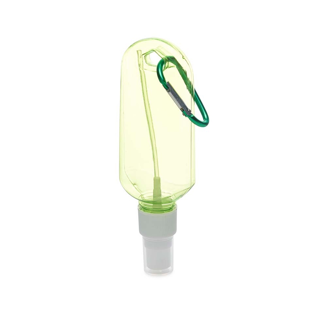 FRASCO SPRAY 100 ML C/ MOSQUETÃO  SPX-P@18632-VD/VD NA COR VERDE