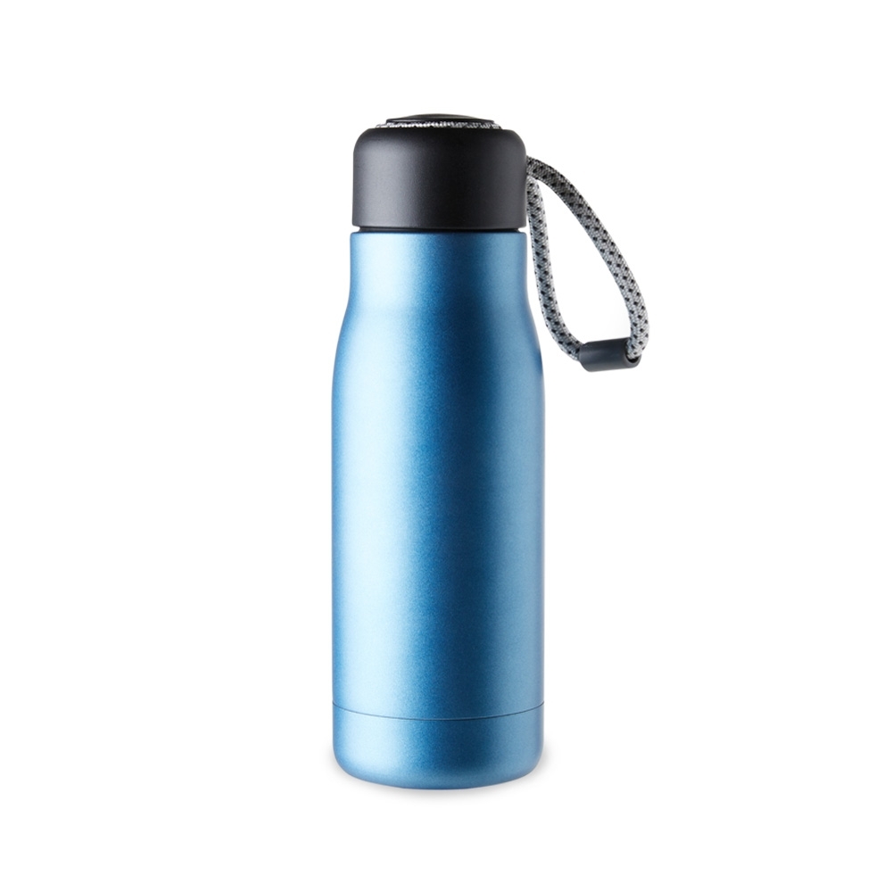 GARRAFA TÉRMICA C/ CORDÃO SPX-18723-AZU NA COR AZUL