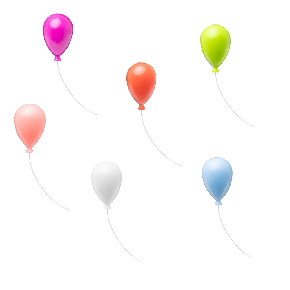 IMÃ DECORATIVO BALÃO 6 PEÇAS SPX-P$05139B-COL NA COR AMARELO