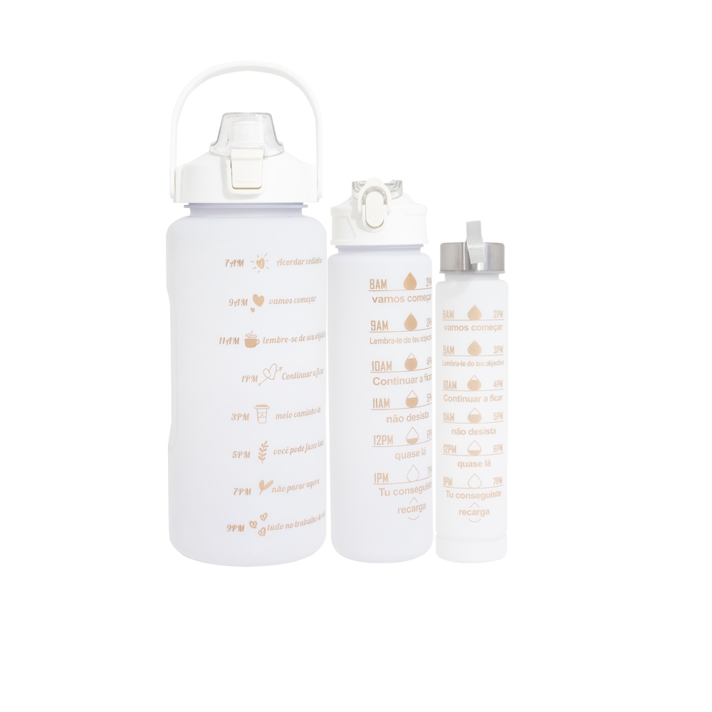 KIT 3 GARRAFAS SPX-P@03036-BCO NA COR BRANCO