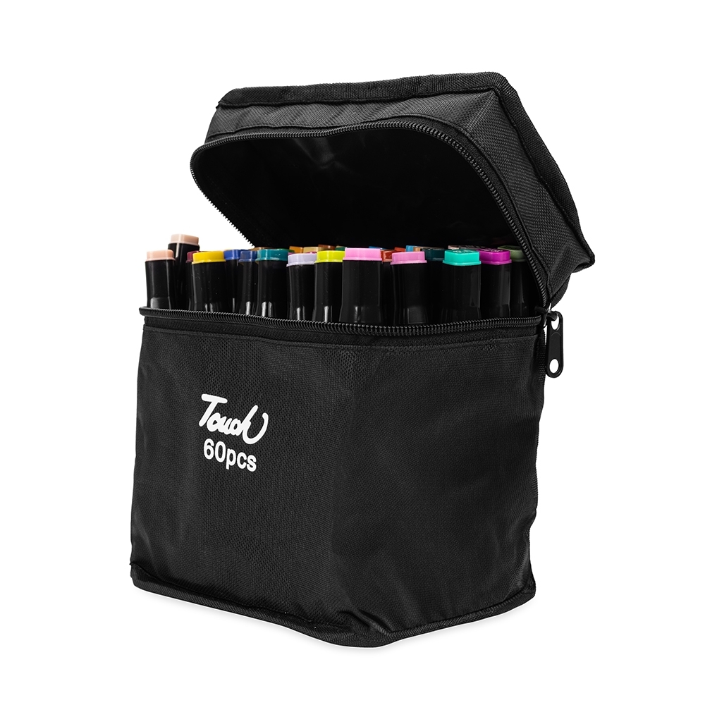 KIT CANETAS MARCADORAS PONTAS DUPLAS 60 CORES SPX-08329-60-COL NA COR COLORIDO