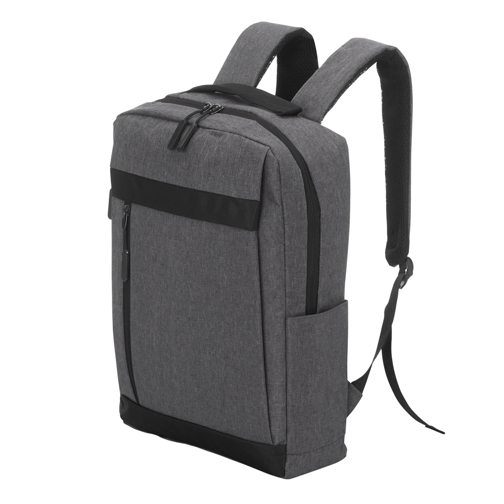 MOCHILA DE NYLON USB 20L SPX-01325-CIN NA COR PRATA