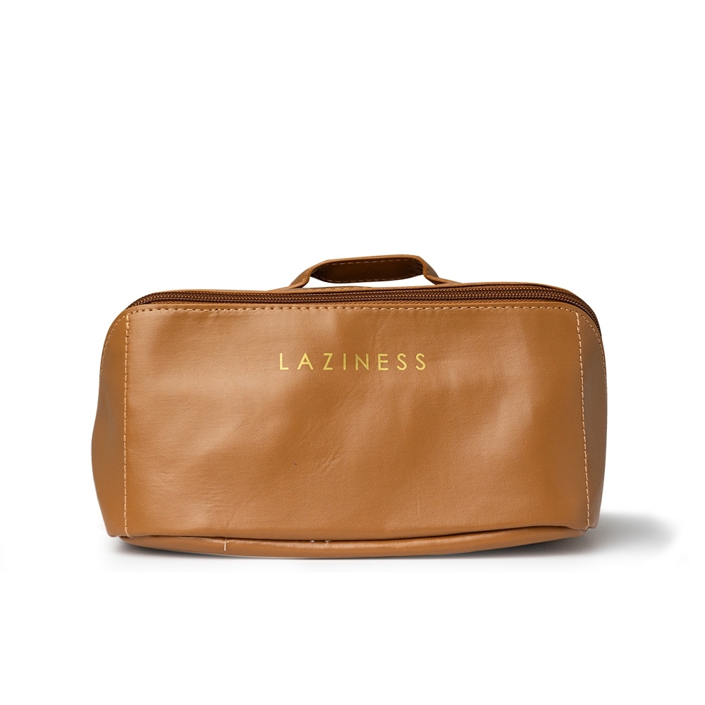 NÉCESSAIRE EM COURO SINTÉTICO SPX-E@18751-MAR NA COR MARROM