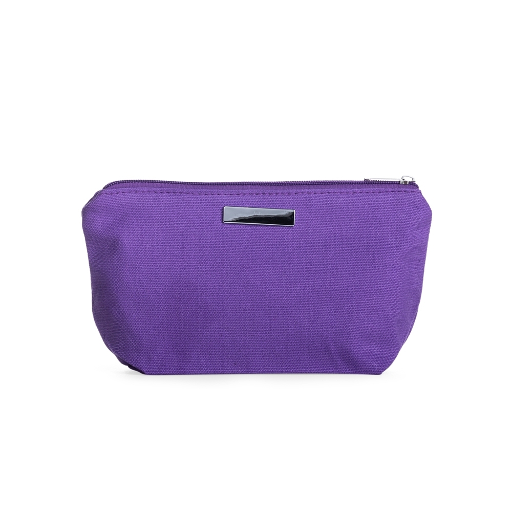 NECESSAIRE DE LONA COM PLAQUINHA SPX-P@08335-RXE NA COR ROXO