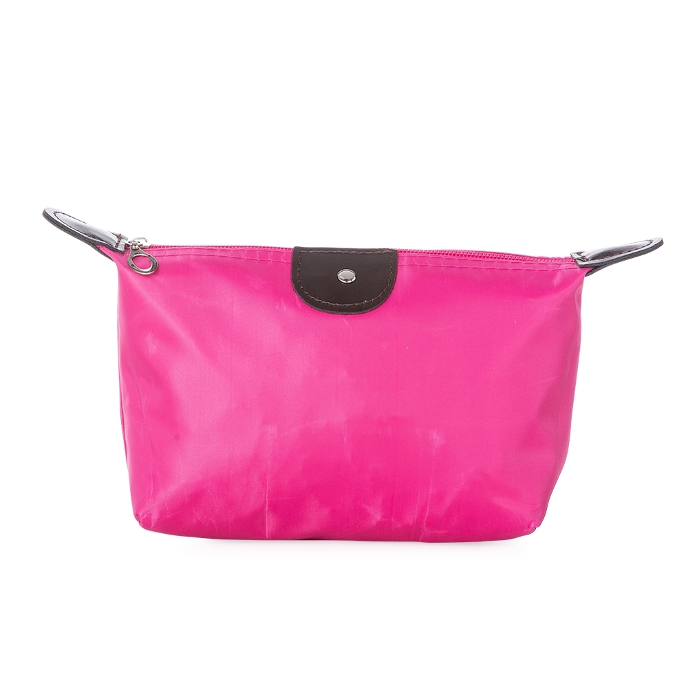 NECESSAIRE EM POLIESTER IMPERMEÁVEL  SPX-18516-RSE/MAR NA COR ROSA