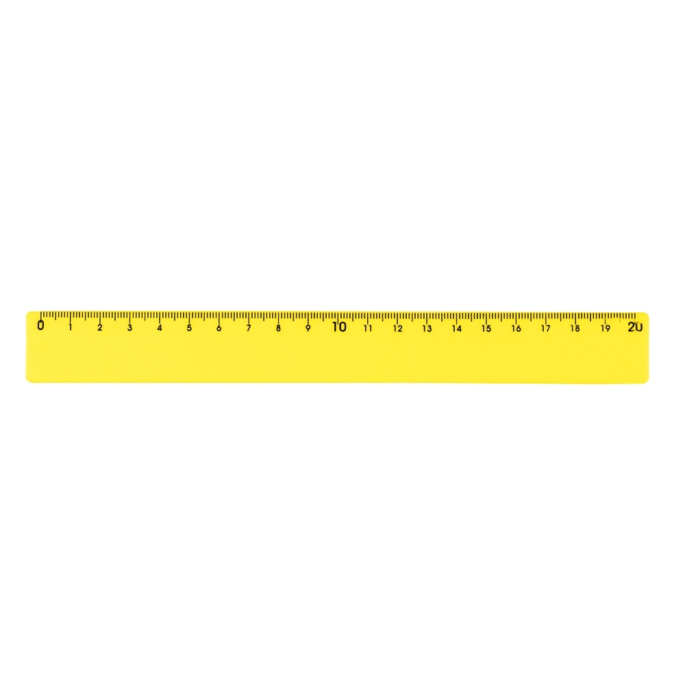 RÉGUA PLÁSTICA 20CM SPX-P@13724-AMA NA COR AMARELO