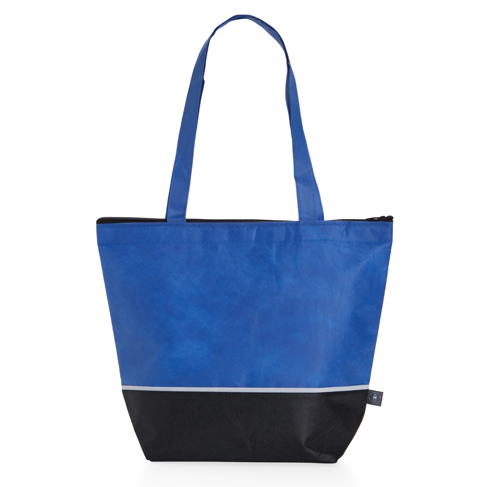SACOLA RPET TÉRMICA 10 LITROS SPX-01699-AZU/PRE NA COR AZUL