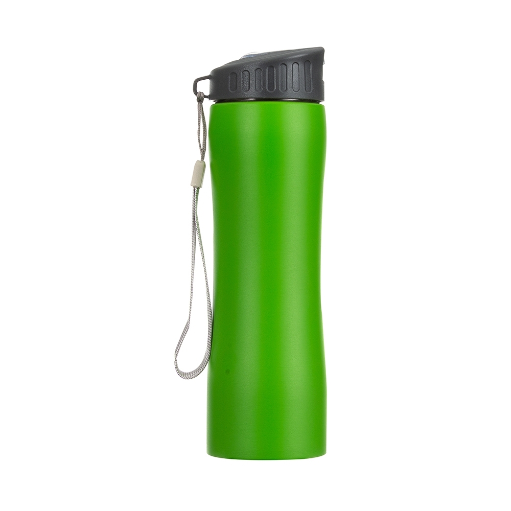 SQUEEZE 600ML INOX C/ ALÇA SPX-18558-VD NA COR VERDE