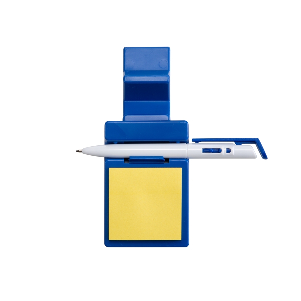 SUP. DE CELULAR C/ CANETA E BLOCO DE NOTAS SPX-14007-AZU NA COR AZUL