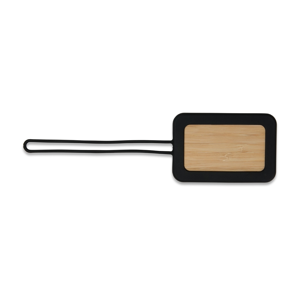 TAG IDENTIFICADOR DE BAGAGEM SPX-01008-PRE NA COR PRETO