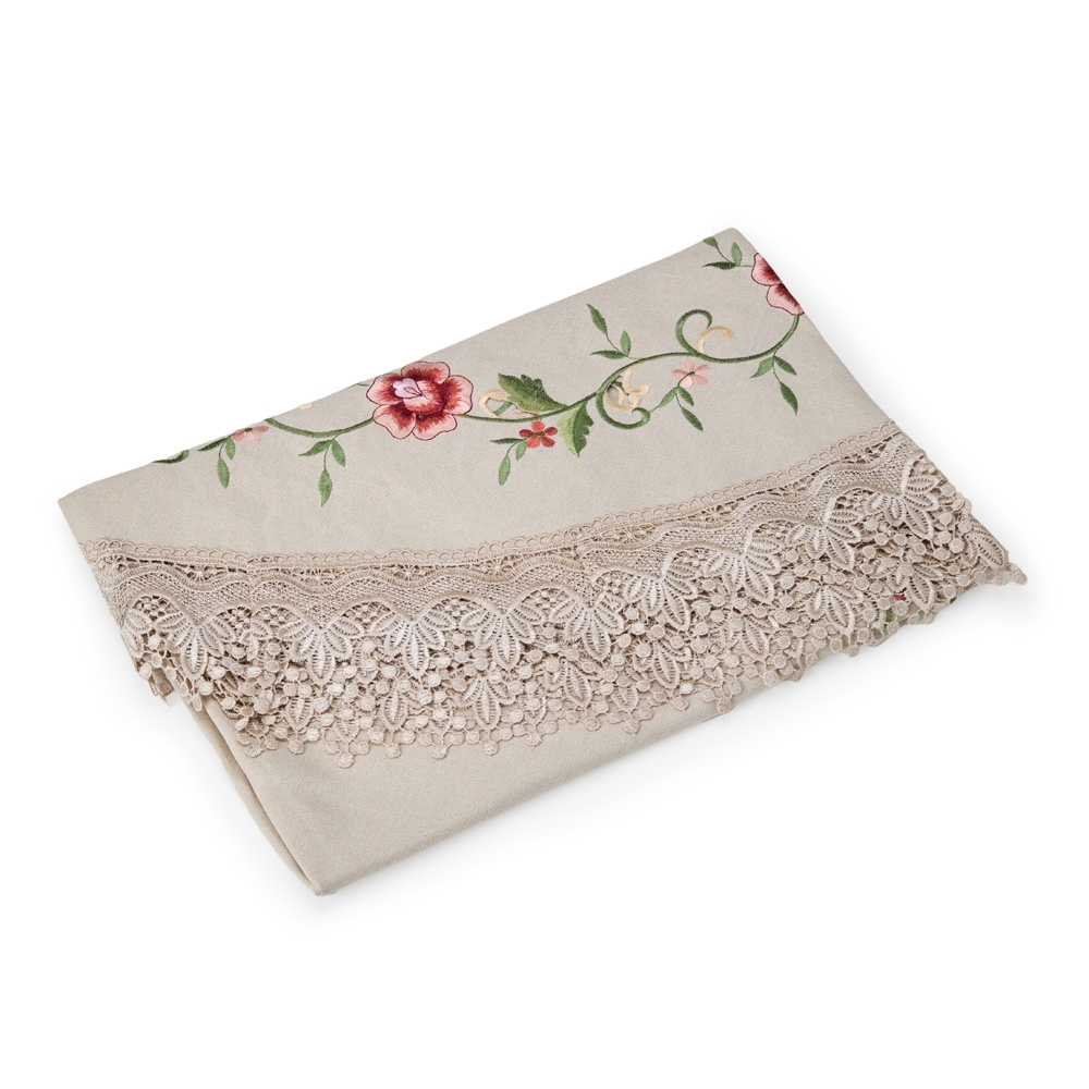 TOALHA MESA RED. 1,8 M X 1,8 M SPX-P$07022D-BEG NA COR BEGE