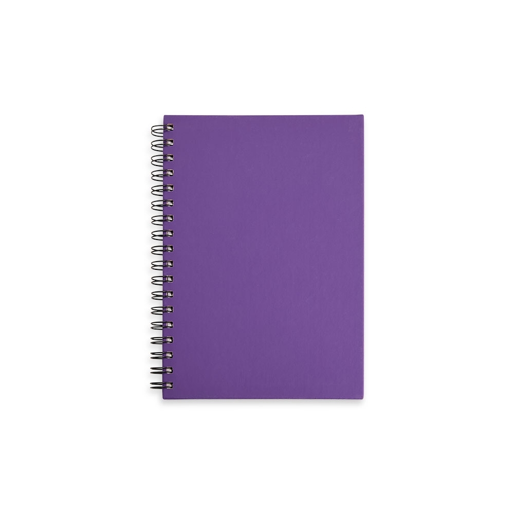 CADERNO CAPA EMBORRACHADA SPX-13708-ROX NA COR ROXO