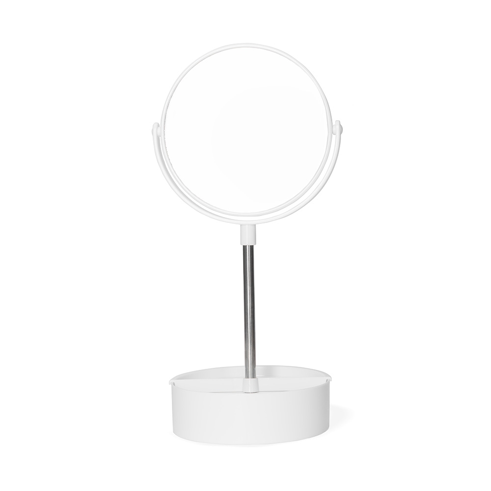 ESPELHO DE MESA PLÁSTICO SPX-18985-BCO NA COR BRANCO