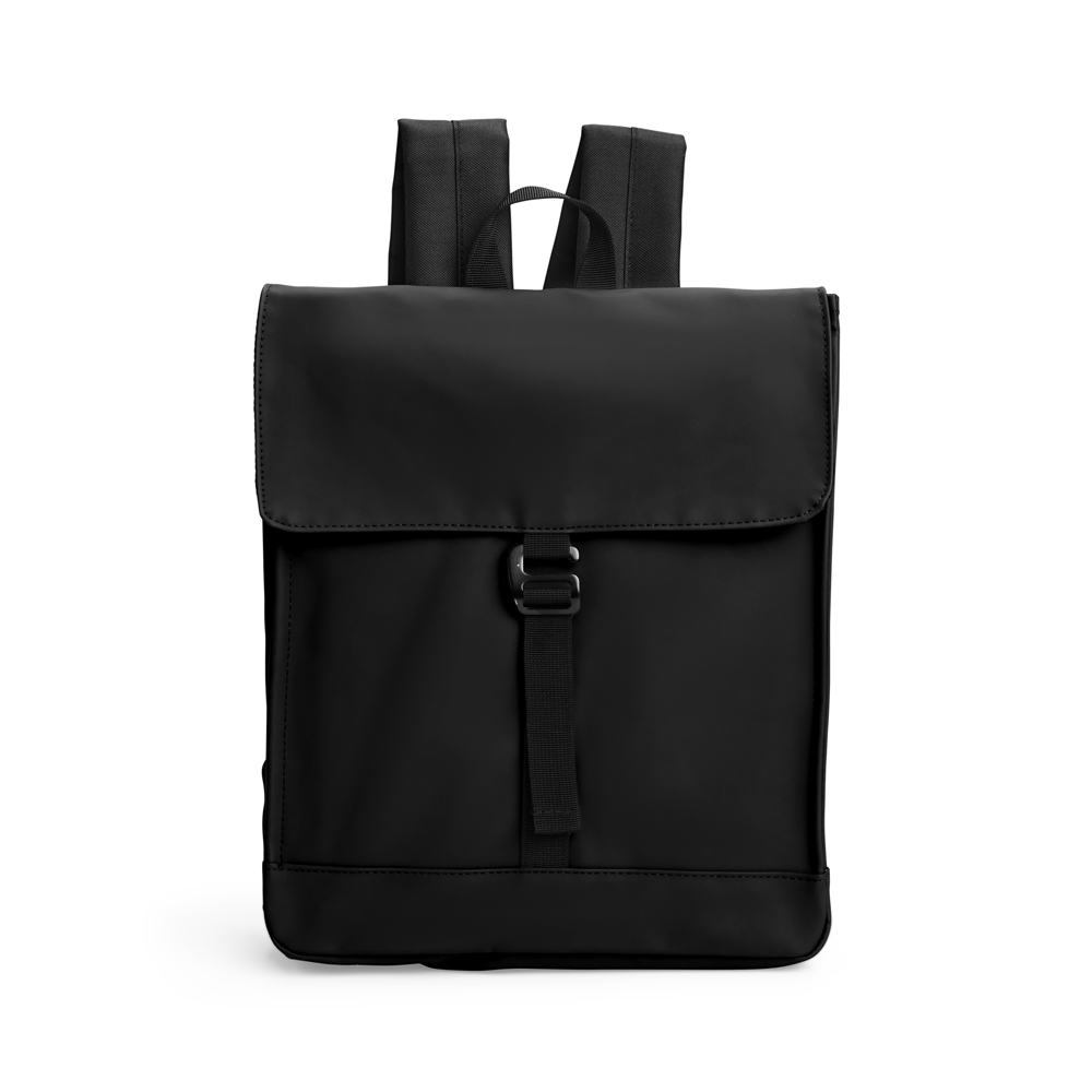 MOCHILA COURO SINTÉTICO 16L SPX-08346-PRE NA COR PRETO