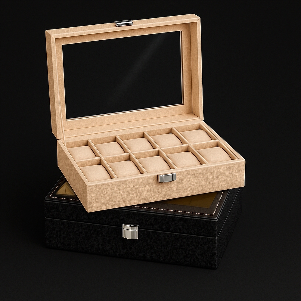 PORTA-RELÓGIOS SPX-09116-PRE NA COR PRETO