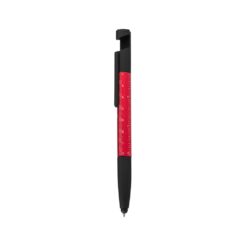 CANETA PLÁSTICA MULTIFUNÇÕES SPX-14089-VM/PRE NA COR VERMELHO