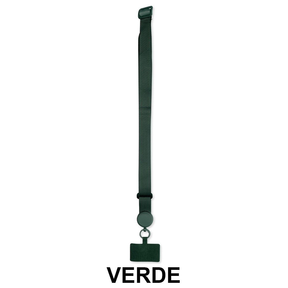 CORDÃO PARA CELULAR POLIÉSTER SPX-19048-VD NA COR VERDE