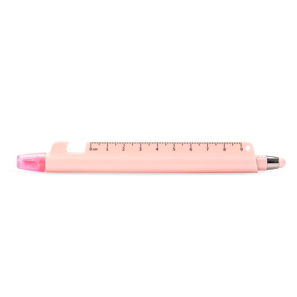 CANETA MARCA-TEXTO MULTIFUNÇÕES SPX-09169-ROS NA COR ROSA